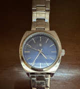 Auriol Men's Stainless Steel Blue Dial Watch - Image 1