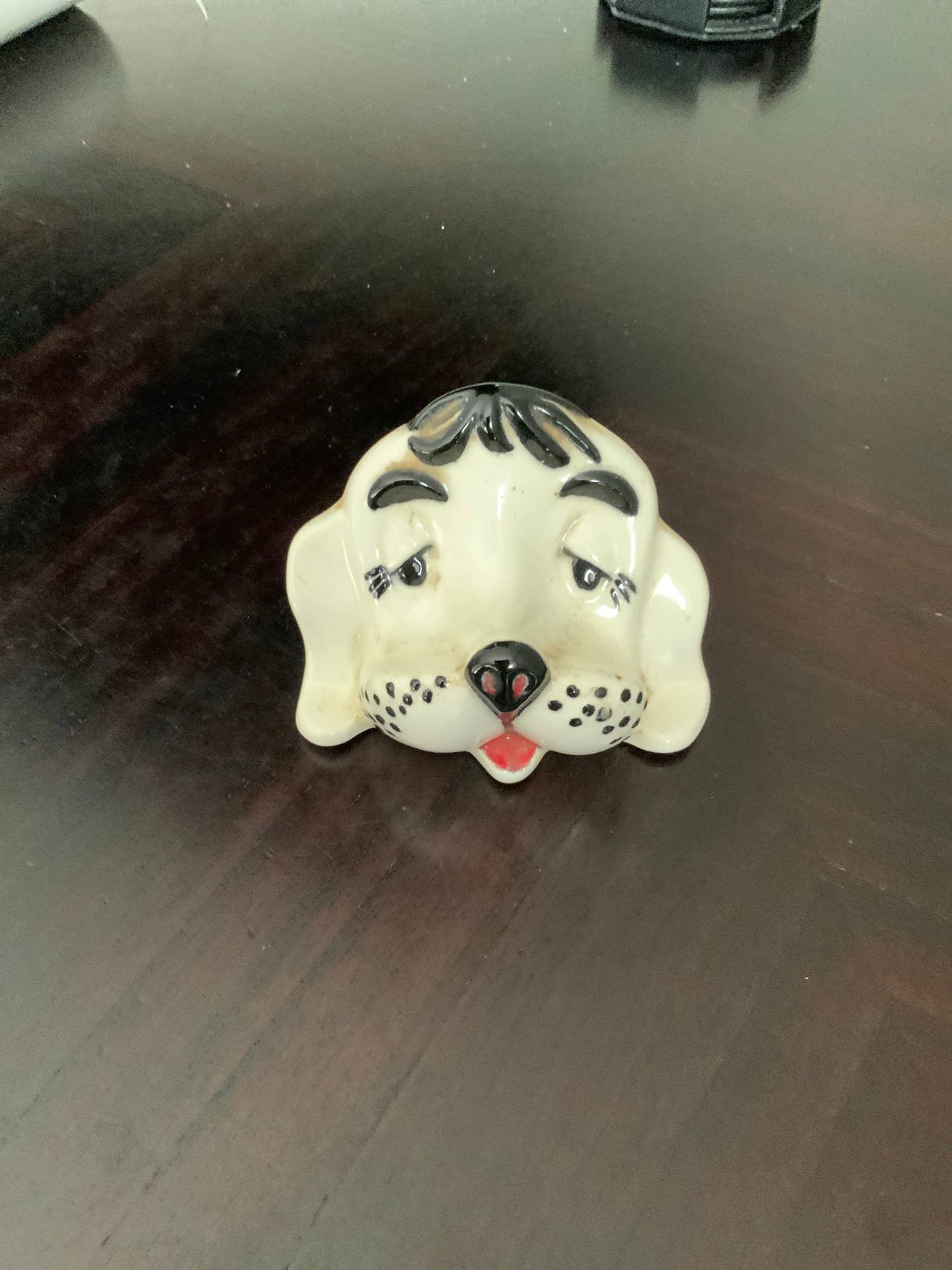 Vintage Ceramic Dog Head Wall Pocket