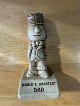 Russ Berrie World's Greatest Dad Vintage Statue - Image 1