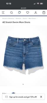 American Eagle Stretch Denim Mom Shorts - Image 3