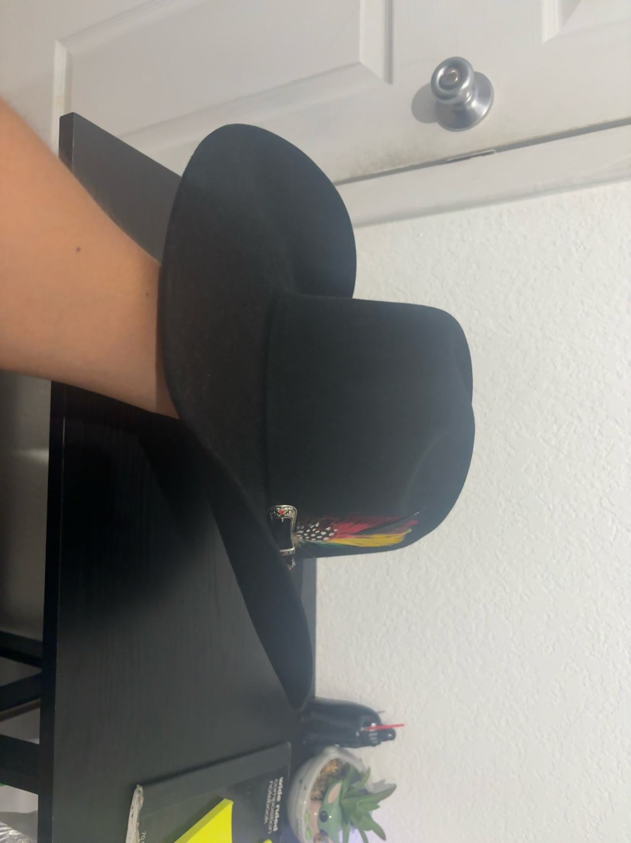 Nice Black Cowboy Hat 6 7/8