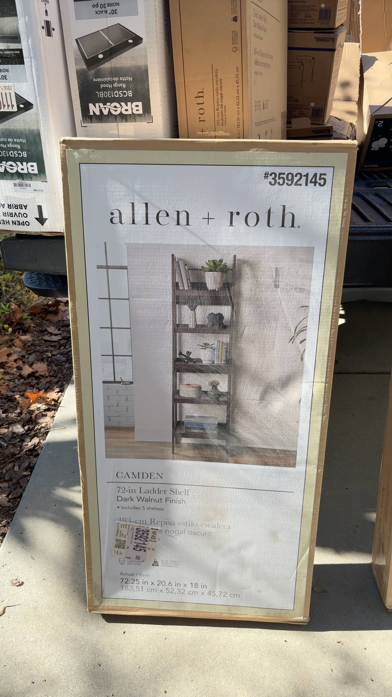 BLACK FRIDAY DEAL!!!! 
$100 ONLY TODAY! Gulches 72-inch Rustic Brown Ladder Book