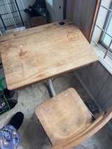 Vintage Lift Top School Desk - Image 4