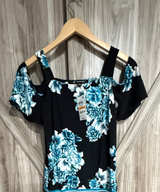 INC International Concepts Floral Cold-Shoulder Top size PS Petite small - Image 1