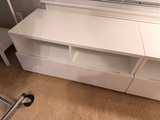 CB2 Chill High Gloss White Media Console - Image 3
