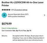 Brother HL-L3290CDW Digital Color All-in-One Laser Printer - Image 4
