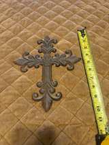 Cast Iron Rustic Wall Cross - Image 2
