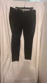 Michael Kors Black Stretch Pants with Gold Button - Image 2