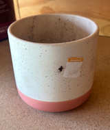 Speckled Two-Tone Ceramic Planter - Image 1