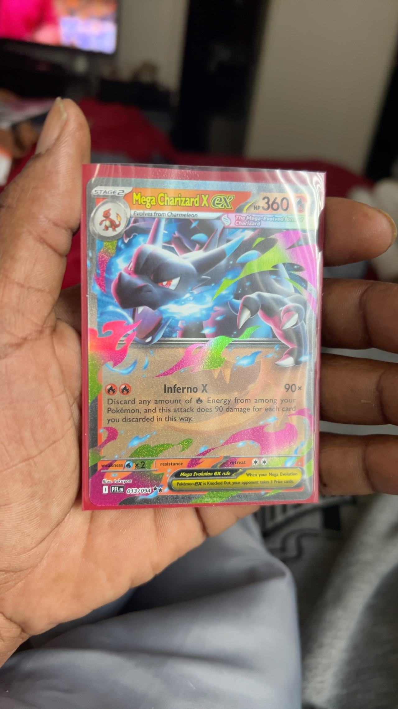 Pokemon Mega Charizard X EX 013/094 Phantasmal Flames