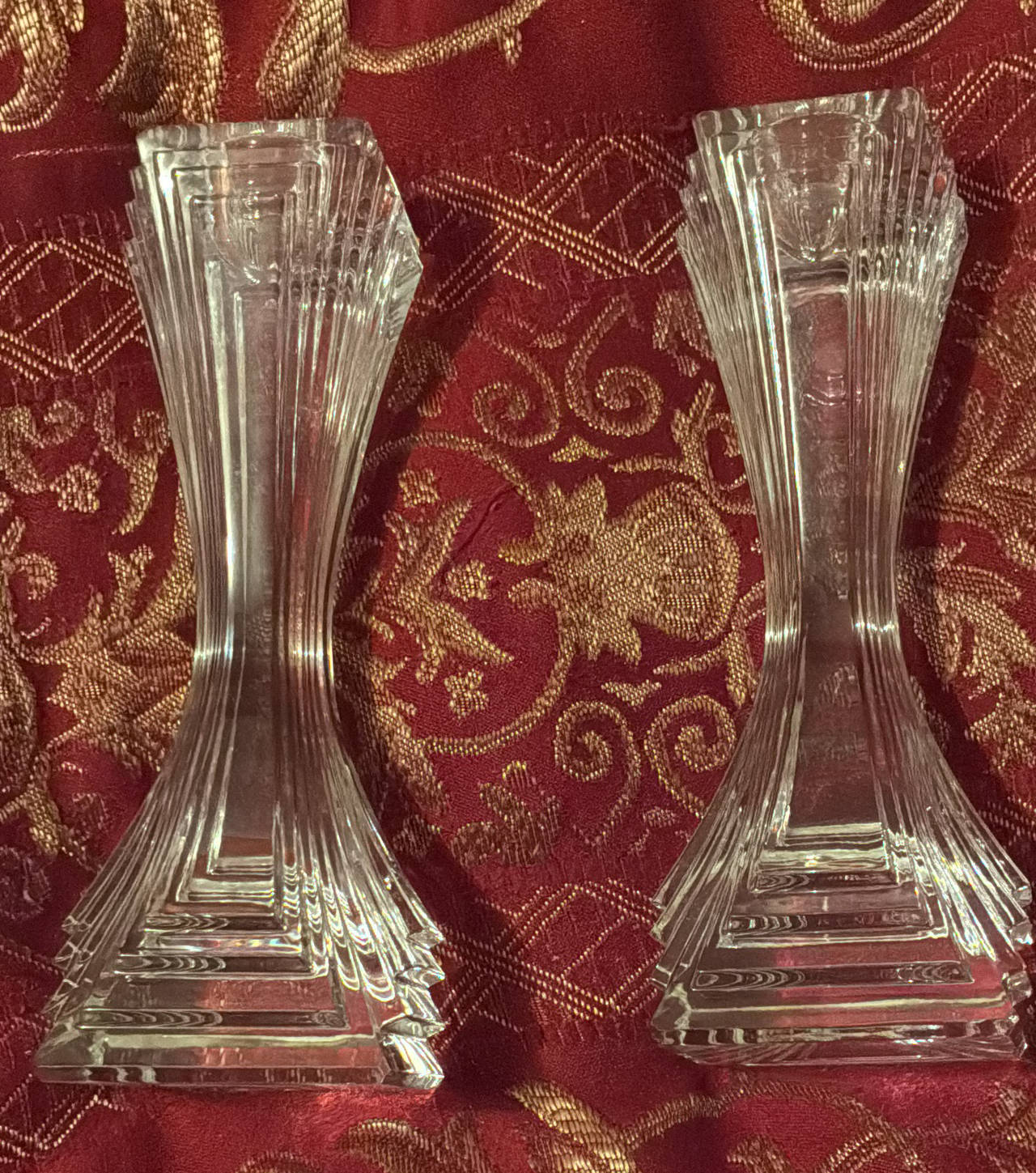 Mikasa Sparta Crystal Candlesticks