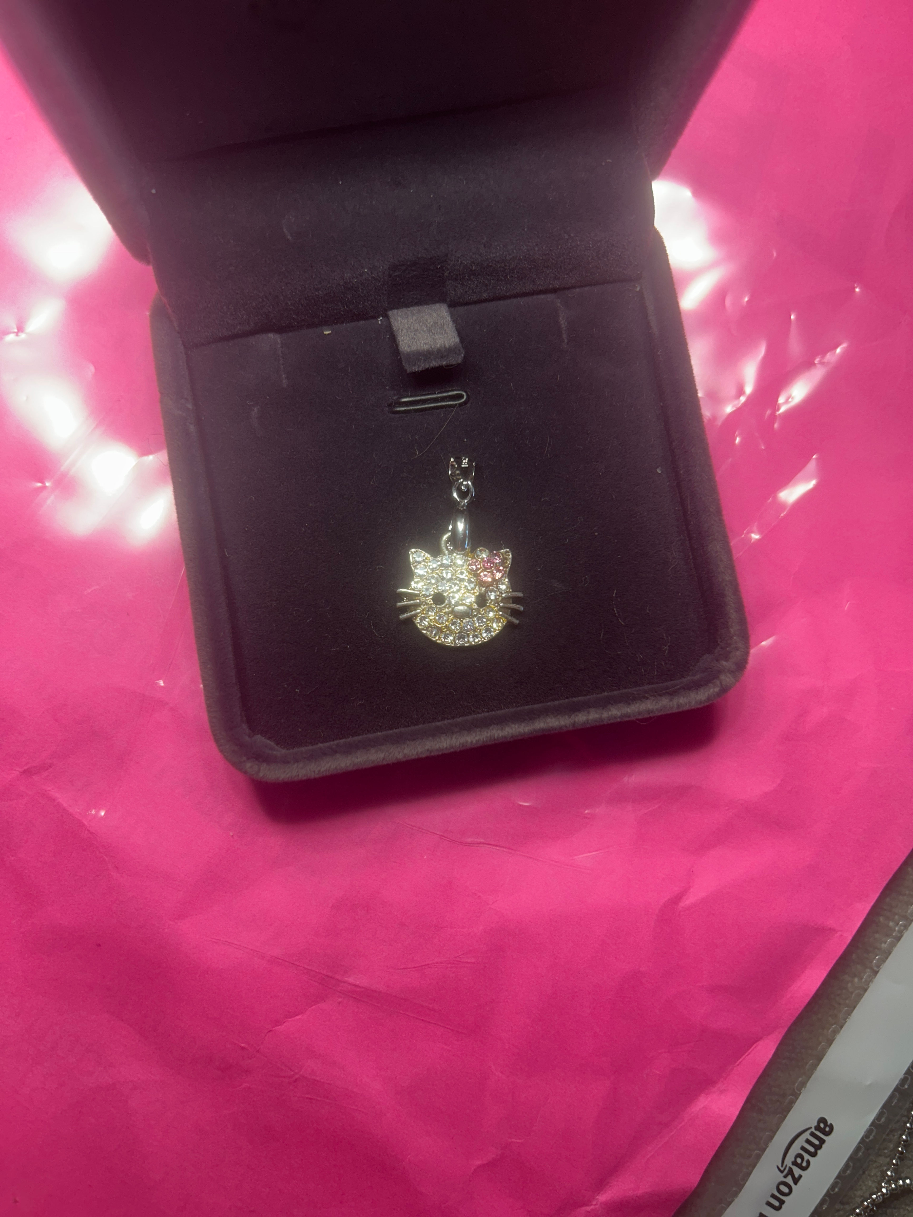 18k GP Swarovski Hello Kitty Crystal Pendant