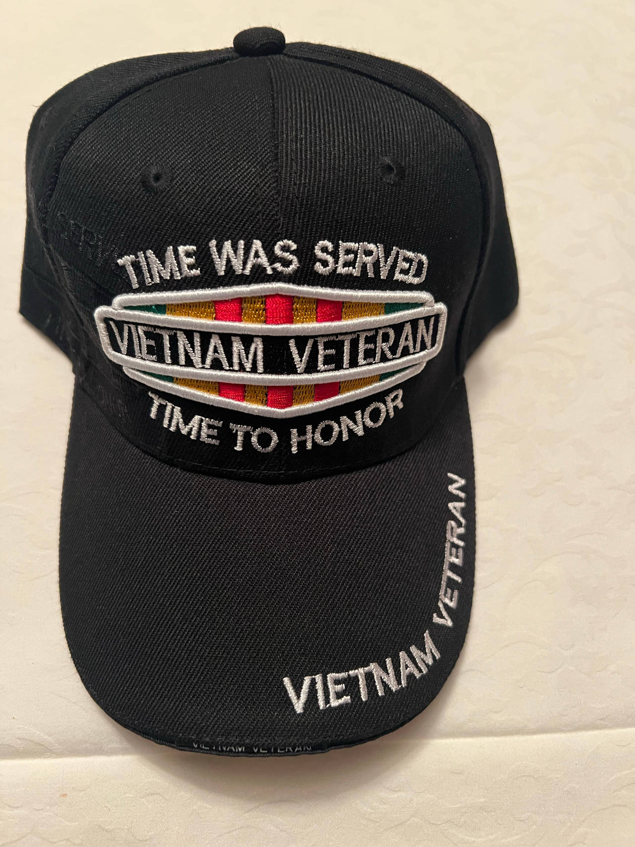 Vietnam Veteran Time Was Served Baseball Cap