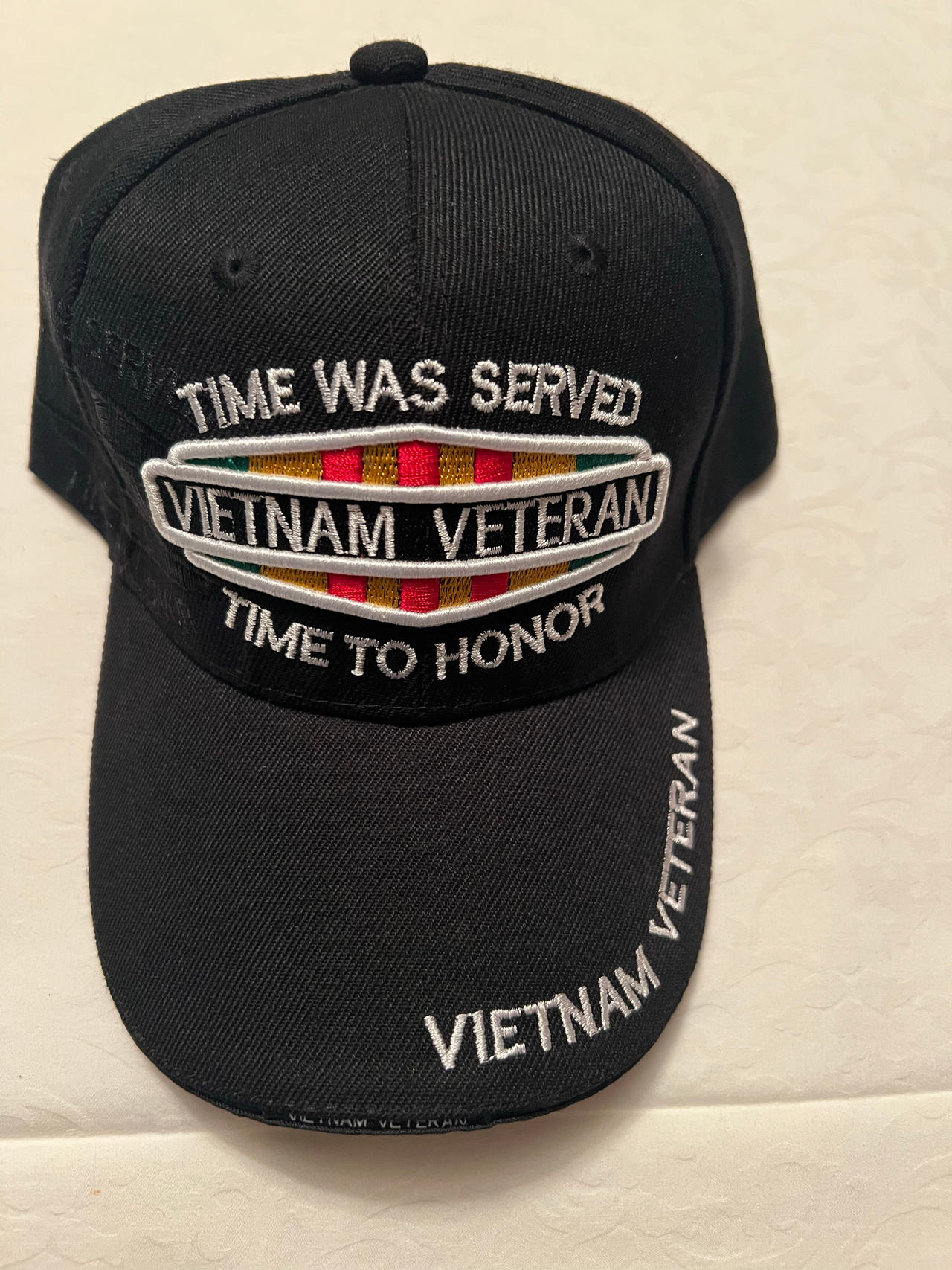 Vietnam Veteran Time Was Served Baseball Cap