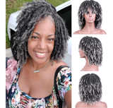 6 Inch Short Dreadlocks Wigs for Black Women and Man with Clips In Synthetic - Image 1