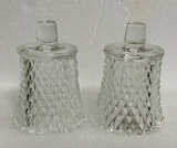 Indiana Glass Diamond Point Votive Cup Peg Candle Holders - Image 1