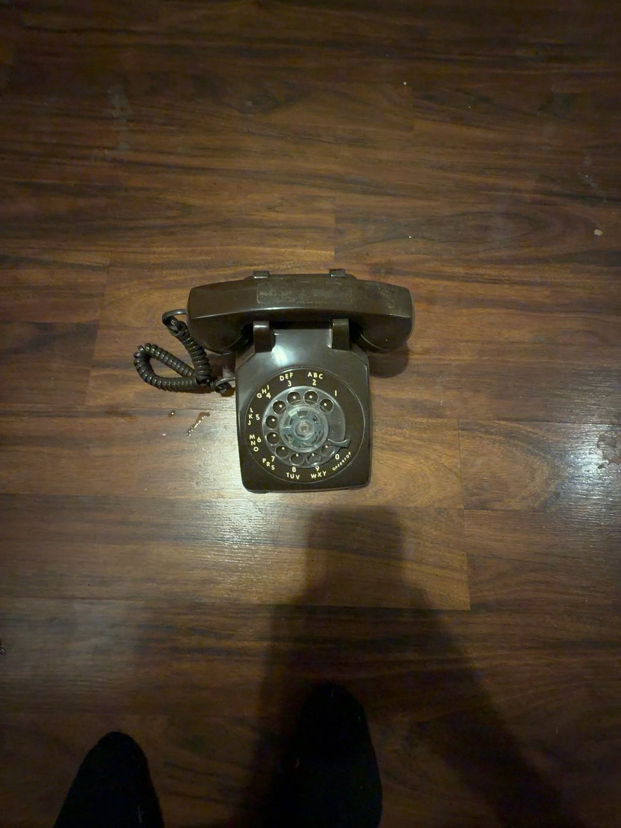 Stromberg-Carlson Model 500 Brown Rotary Desk Phone