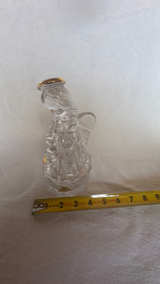 Crystal Angel Figurine Playing A Flute Mikasa Candy Box top and bottom  - Image 7