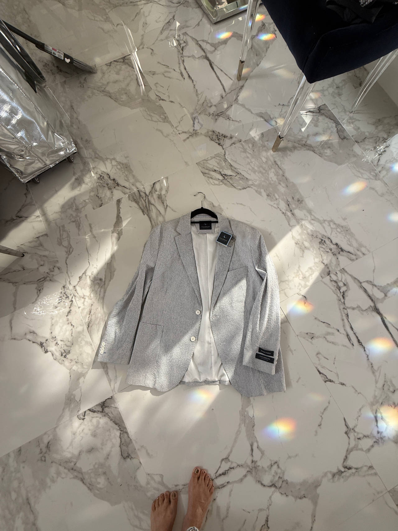 Men's Light Grey Blazer