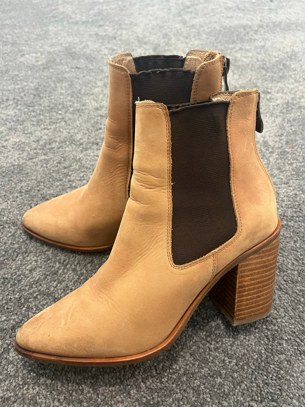 Jo Mercer Tan Leather Chelsea Boots
