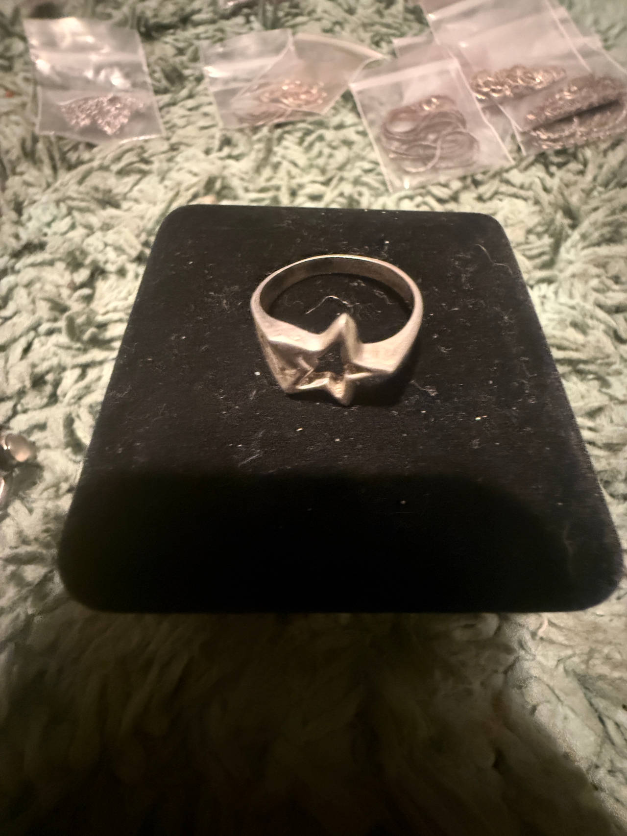 Silver Star Cutout Ring