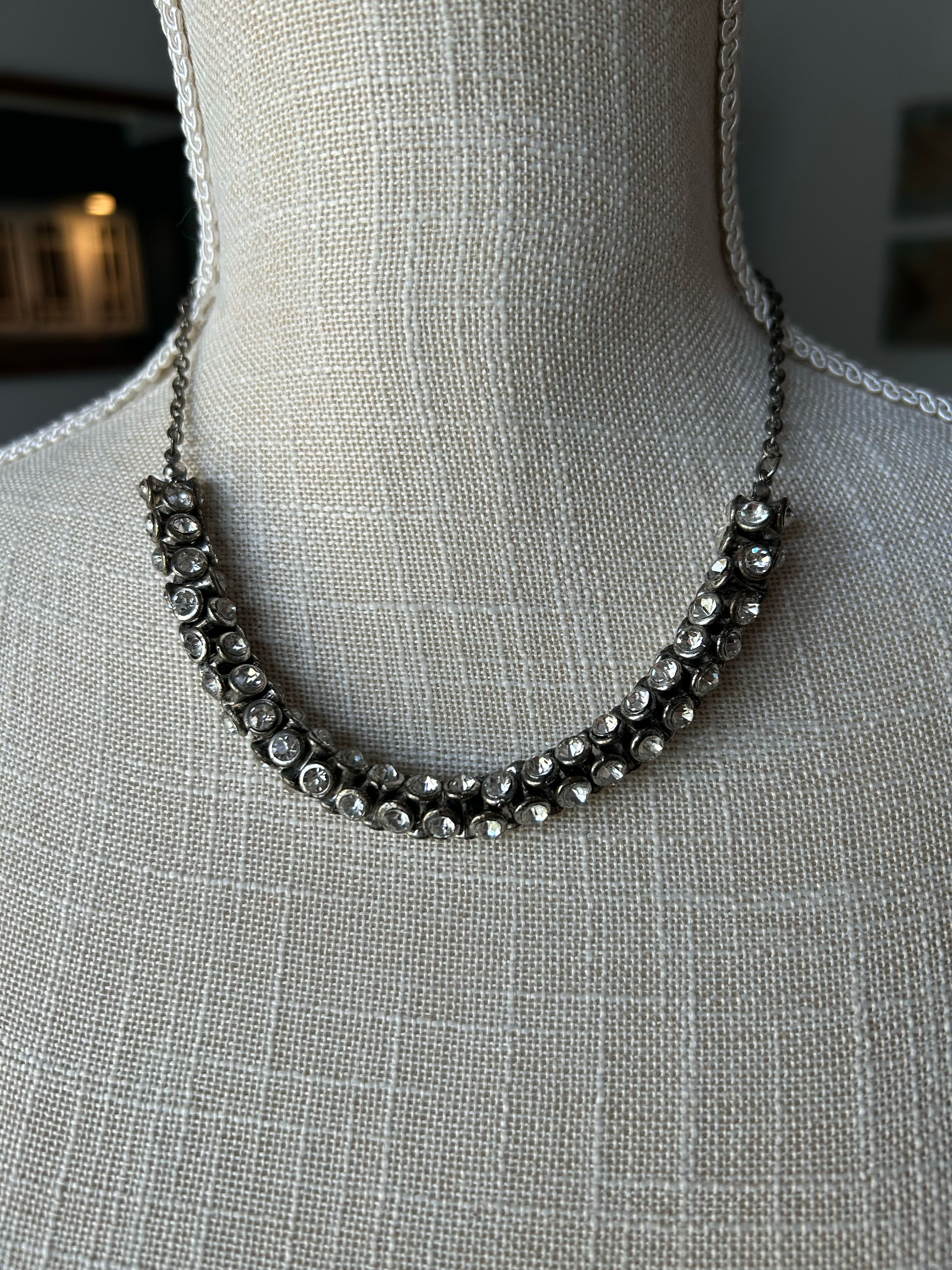 Rhinestone Statement Necklace