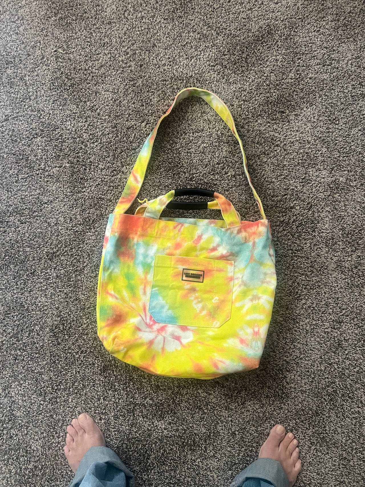 Like Dreams tie dyed Canvas Tote Bag