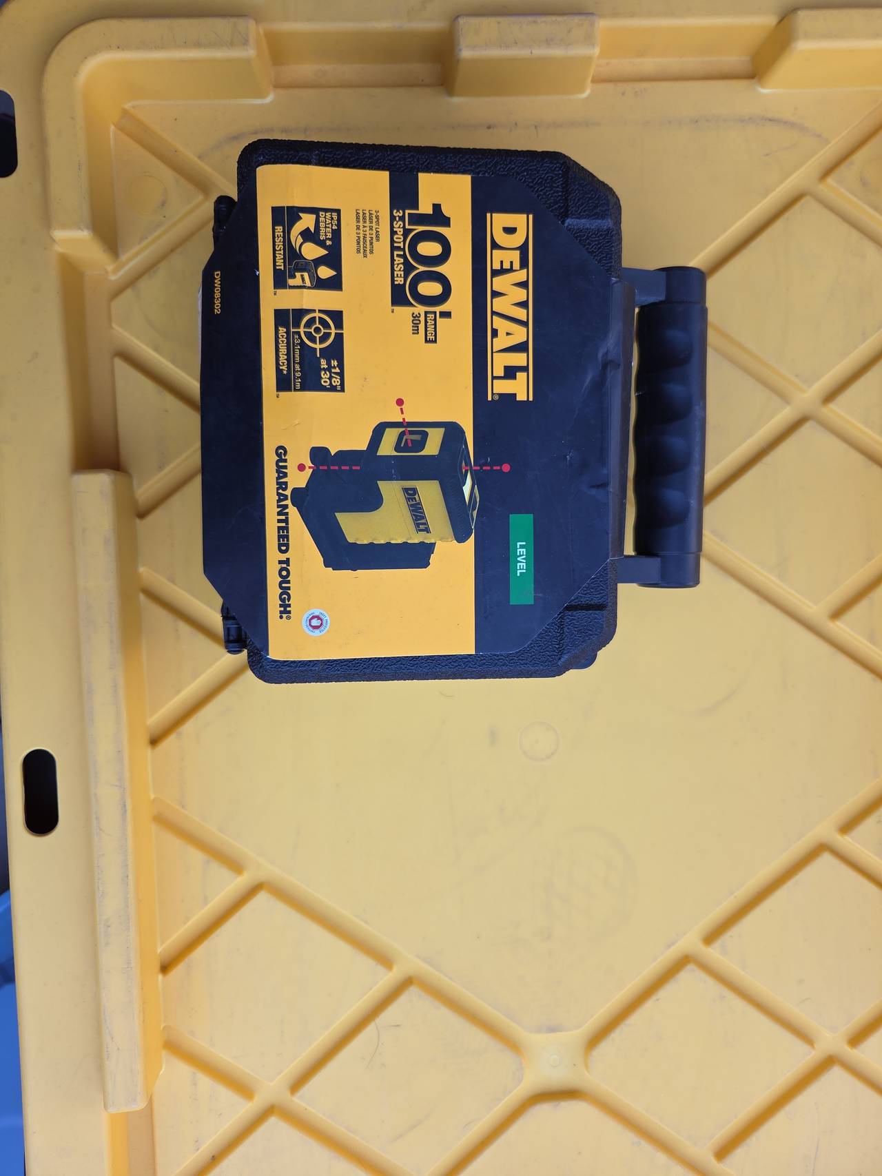 DeWalt 100' 3-Spot Laser Level