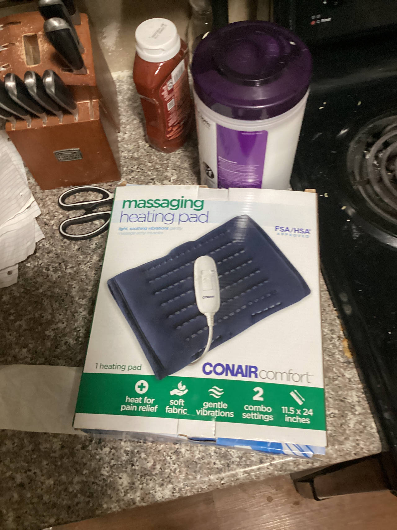 Conair Comfort Massaging Heating Pad