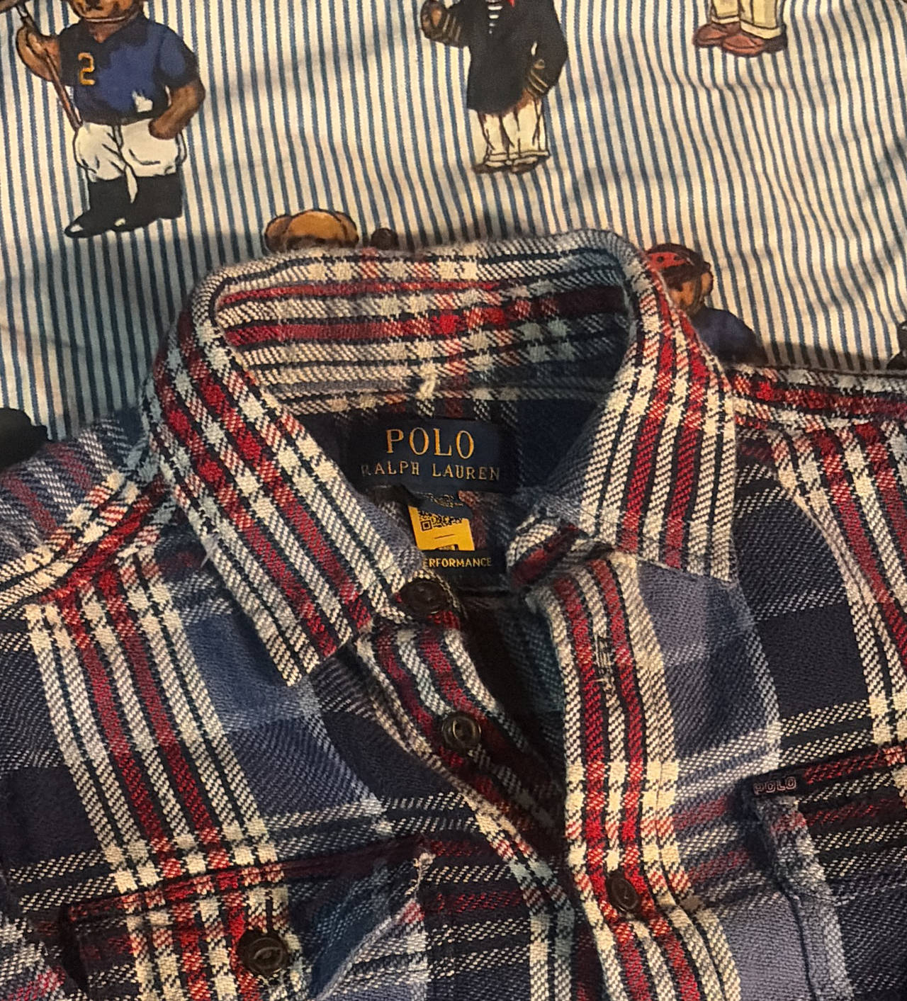 Polo Ralph Lauren Youth Plaid Flannel Shirt Medium 10/12