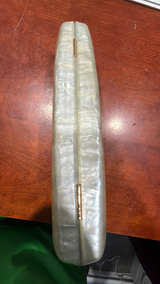 Aldo Women's Sheshell Clutch White - Image 4