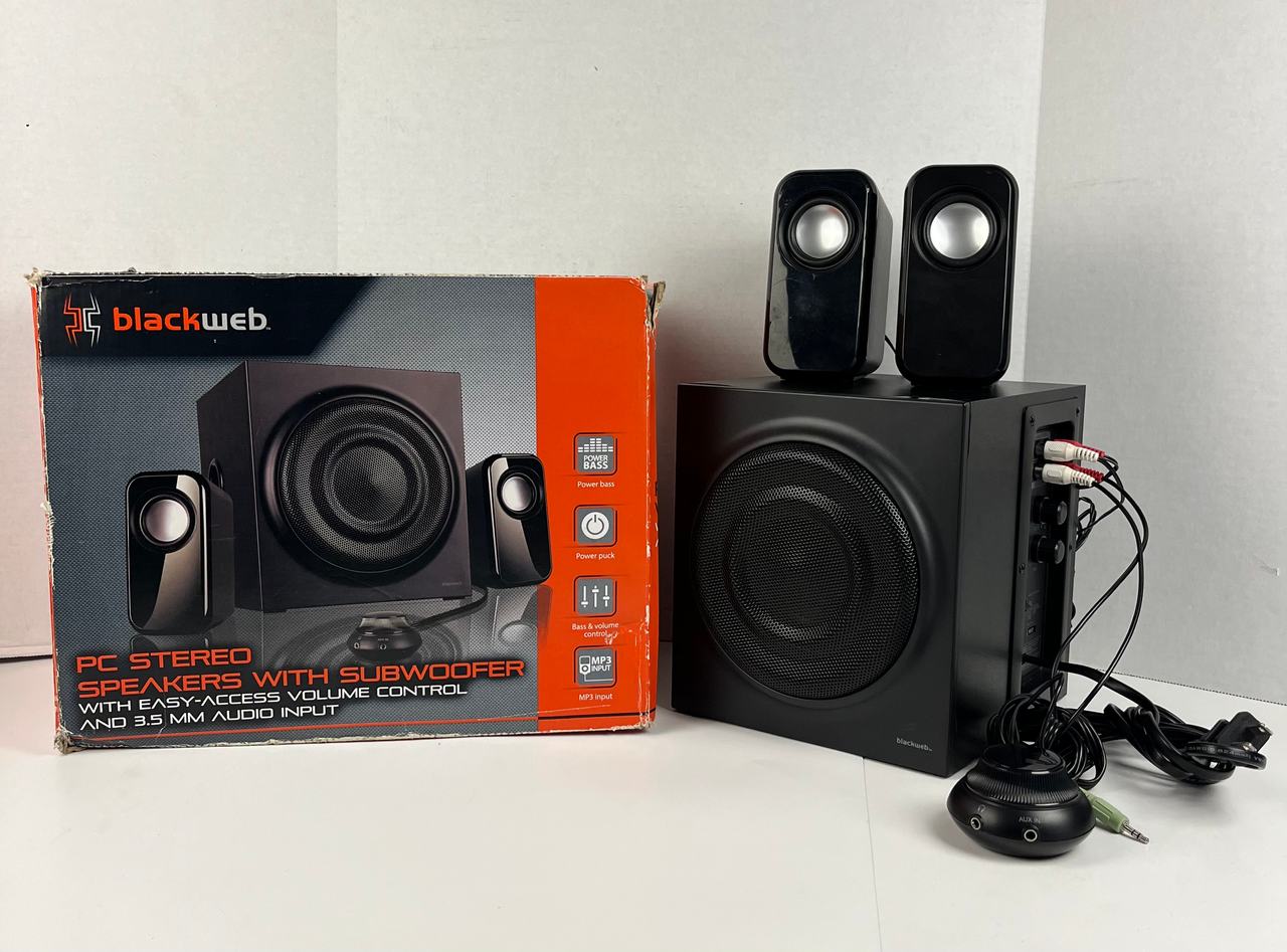Blackweb PC Stereo Speakers with Subwoofer