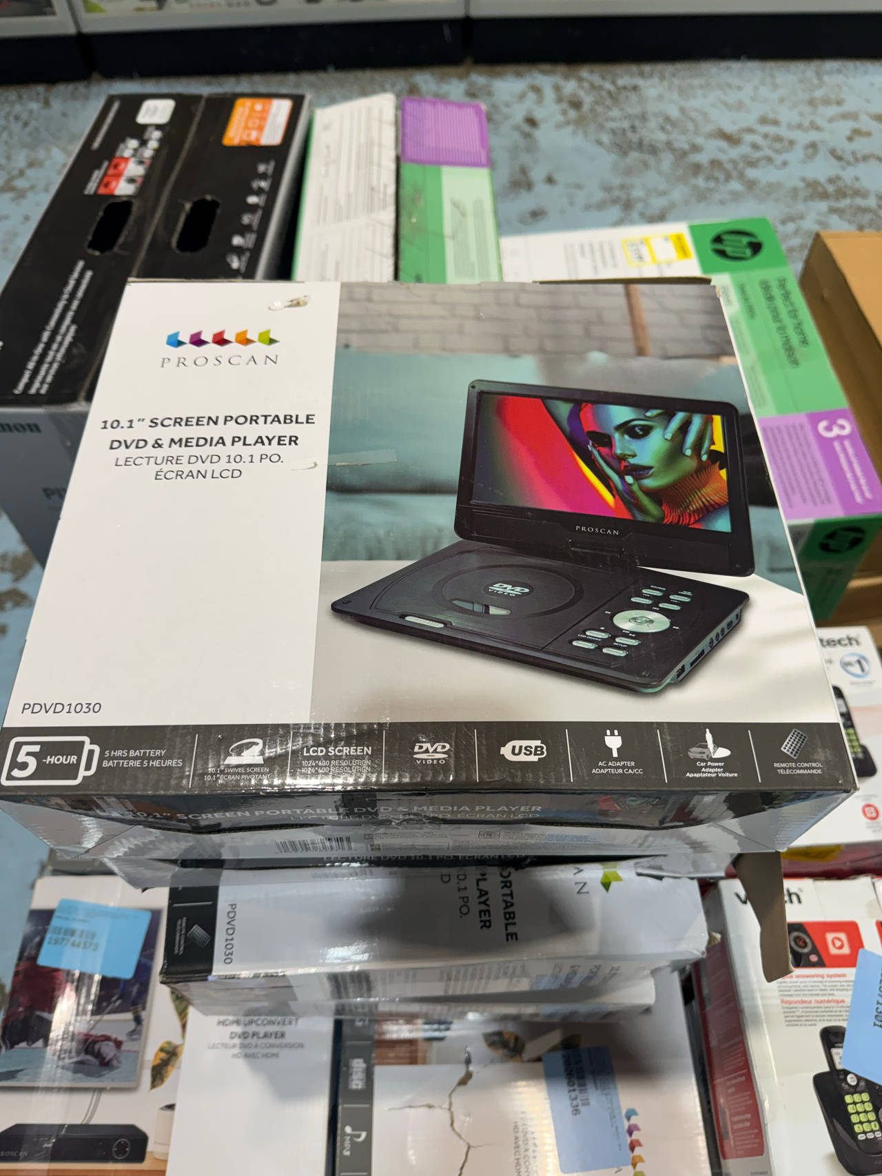 Proscan 10.1" Screen Portable DVD & Media Player