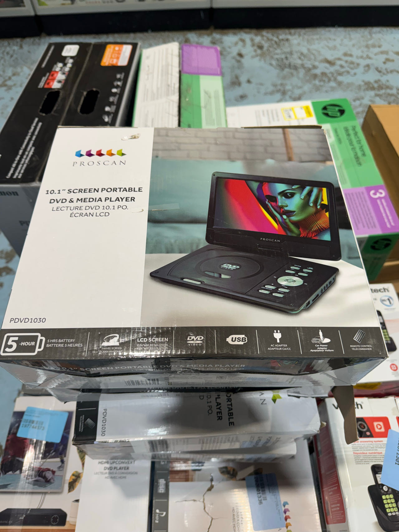 Proscan 10.1" Screen Portable DVD & Media Player