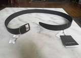 Zegna Black Leather Belt - Image 6