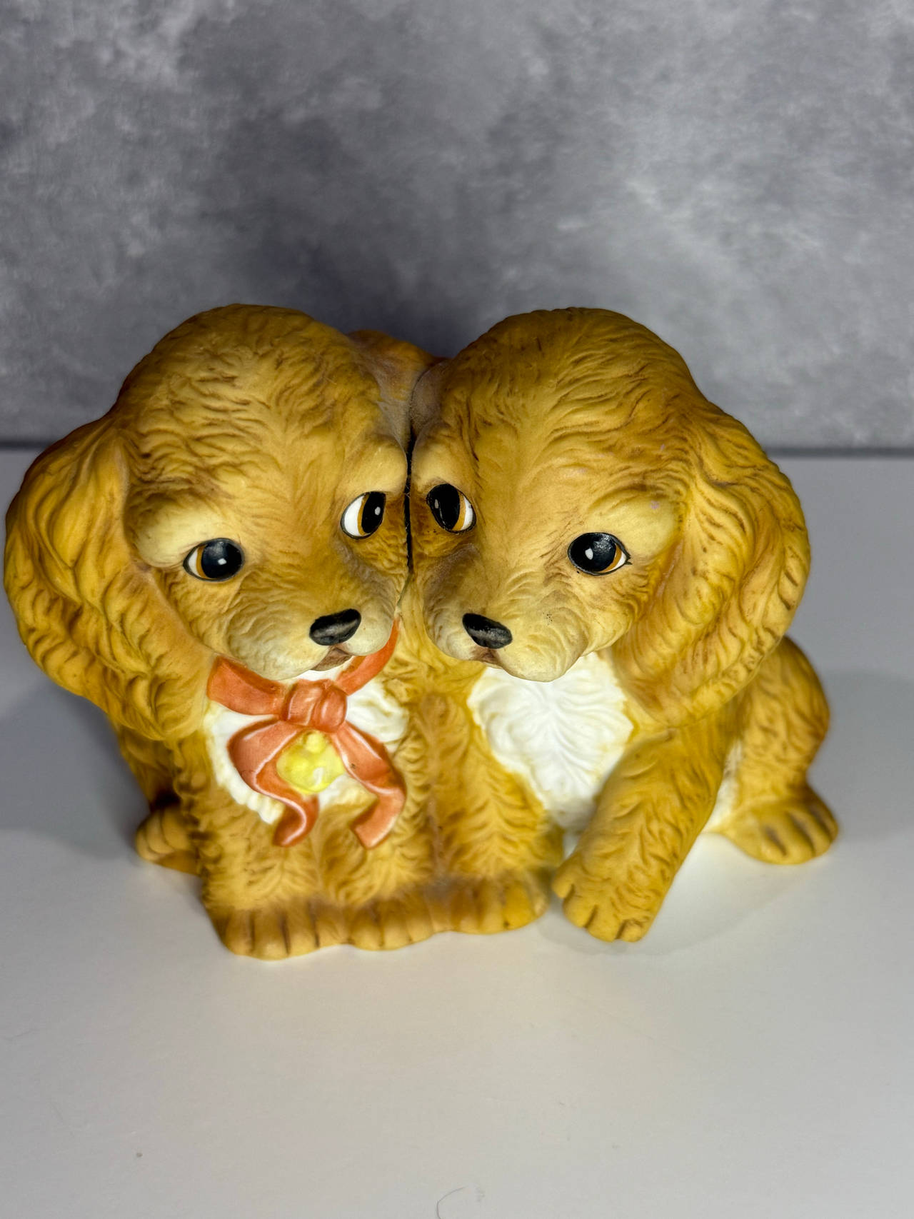 Homco Cocker Spaniel Puppies Figurine