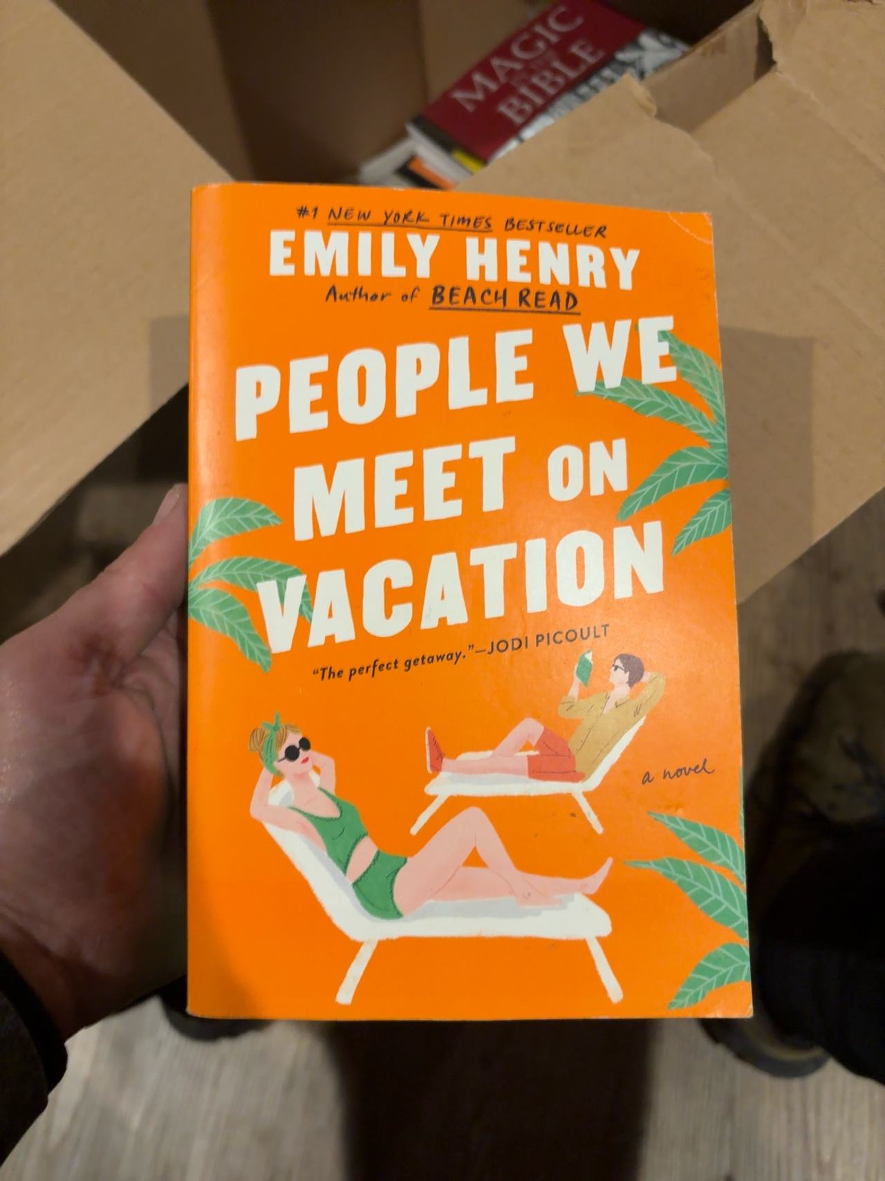 People We Meet on Vacation by Emily Henry (Orange Paperback)