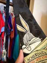 Vintage Looney Tunes Bugs Bunny 'Bugs Gets Stamped' Silk Tie - Image 2