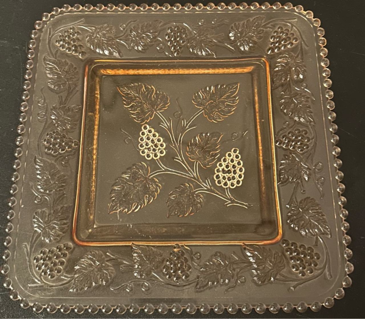 Northwood Grape and Cable Carnival Glass Plate