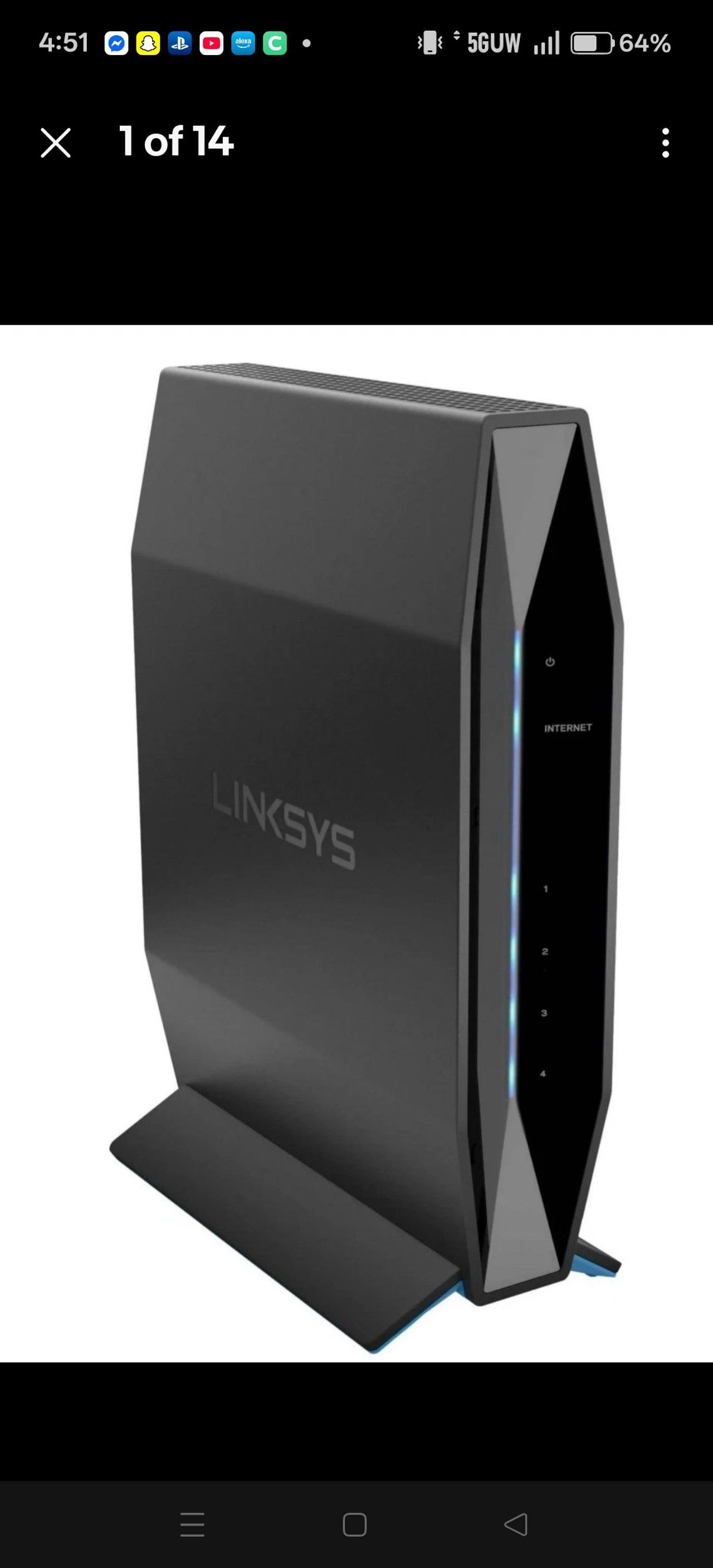 Linksys Hydra Pro 6 Dual-Band Mesh WiFi 6 Router