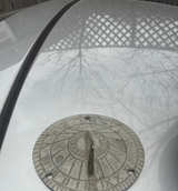 Vintage Cast Metal Garden Sundial - Image 1
