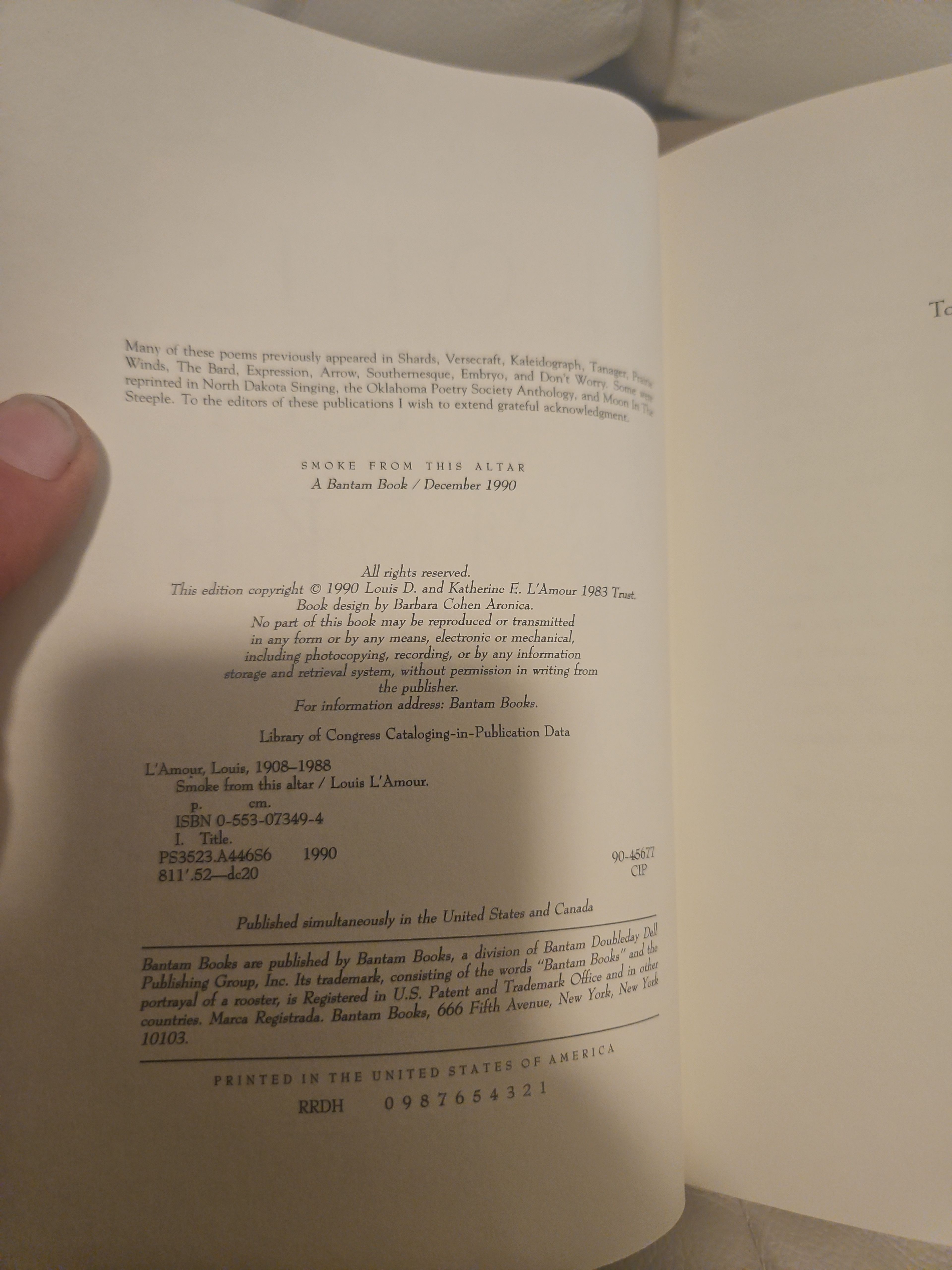 Smoke From This Altar by Louis L'Amour