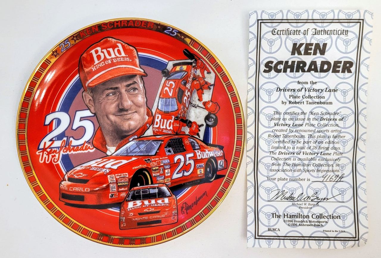 Ken Schrader Drivers of Victory Lane Collector Plate