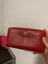 Coach Elle Hobo Bag and Wallet Set in Red Pebbled Leather - Image 4