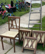 Vintage Leg-o-matic Double X-Back Folding Chairs - Image 1
