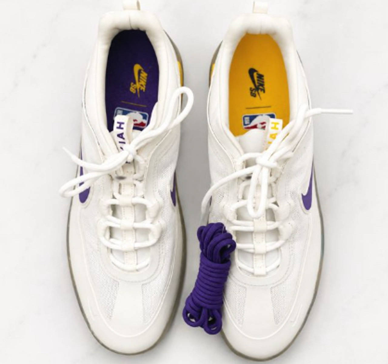 Nike SB Nyjah Free 2 NBA Lakers Summit White