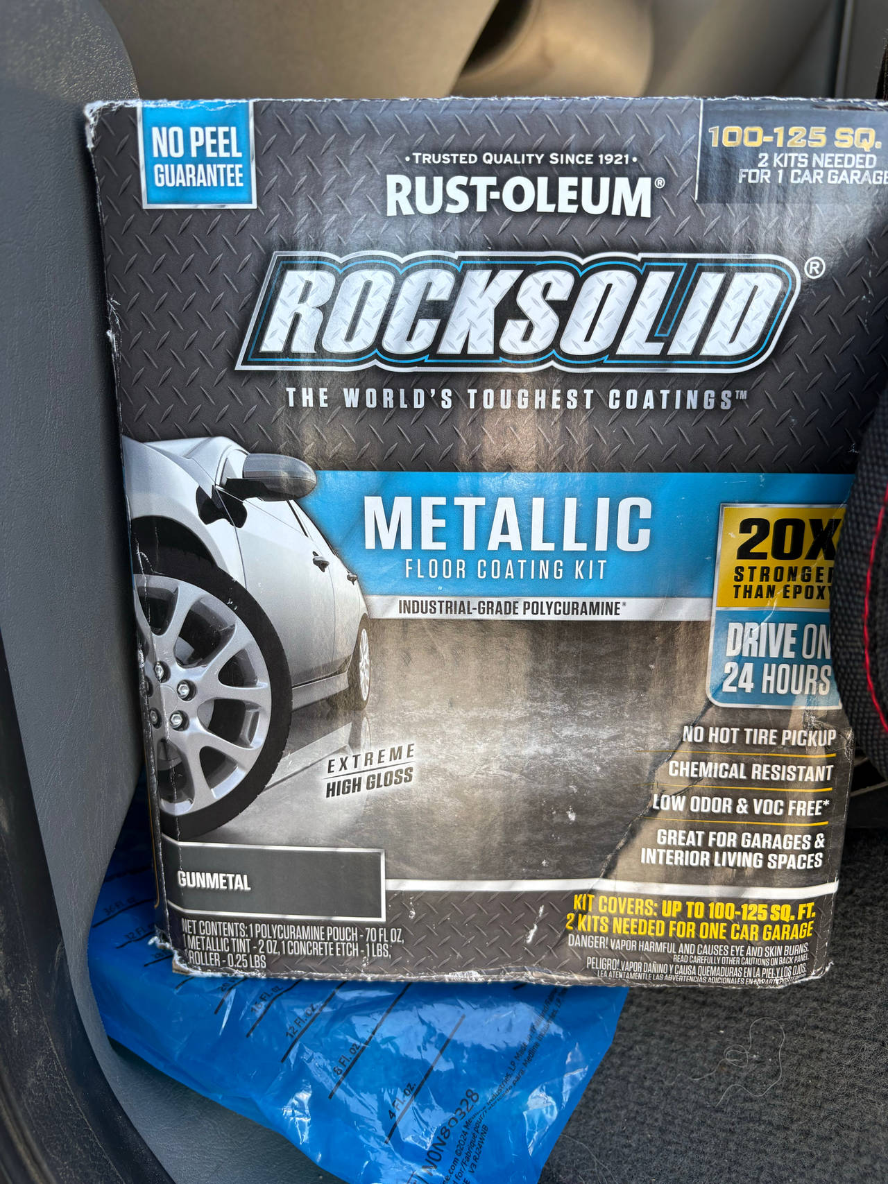 Rust-Oleum RockSolid Metallic Floor Coating Kit in Gunmetal