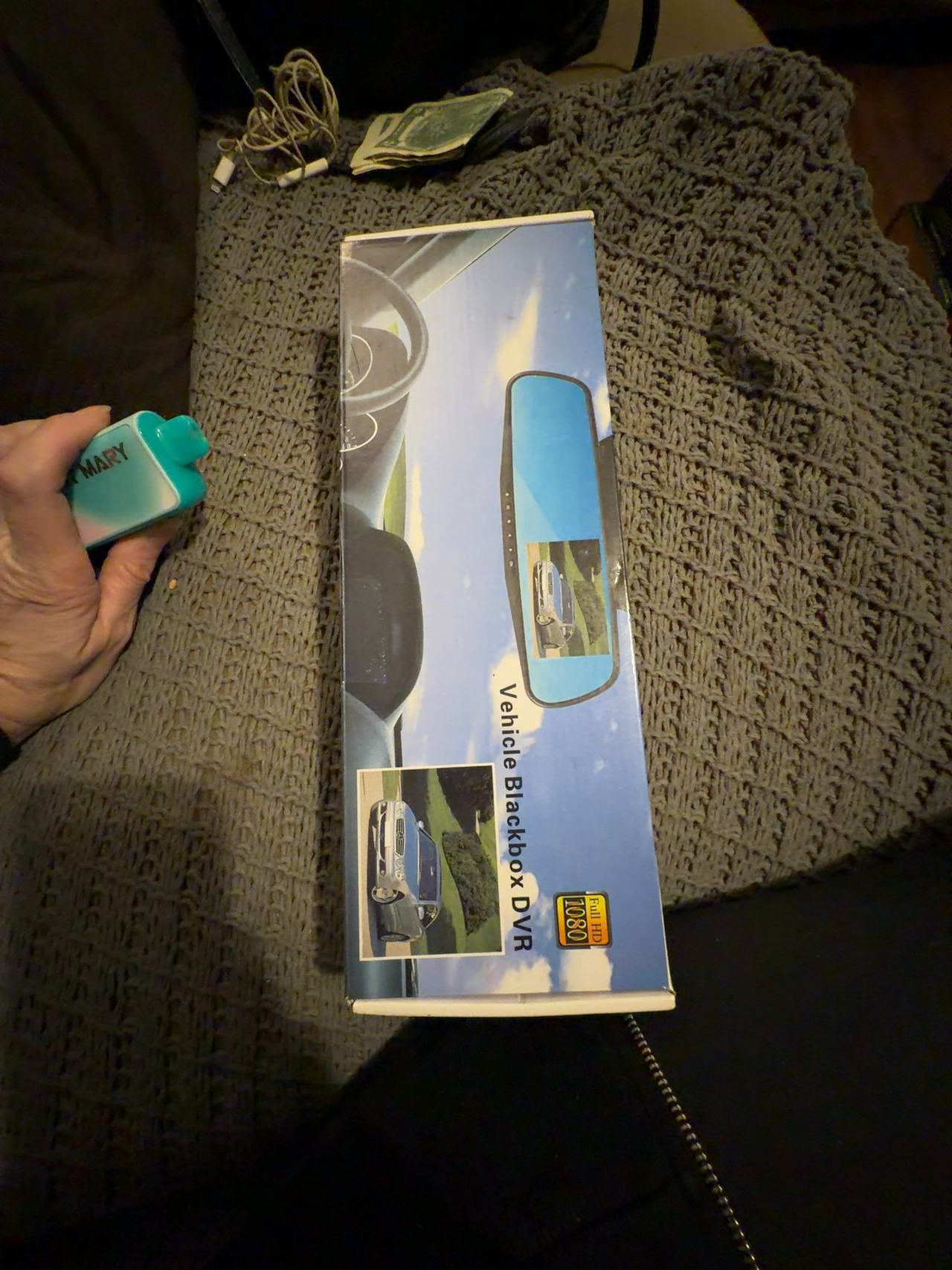 Black Rear View Mirror Dash Cam 1080P HD