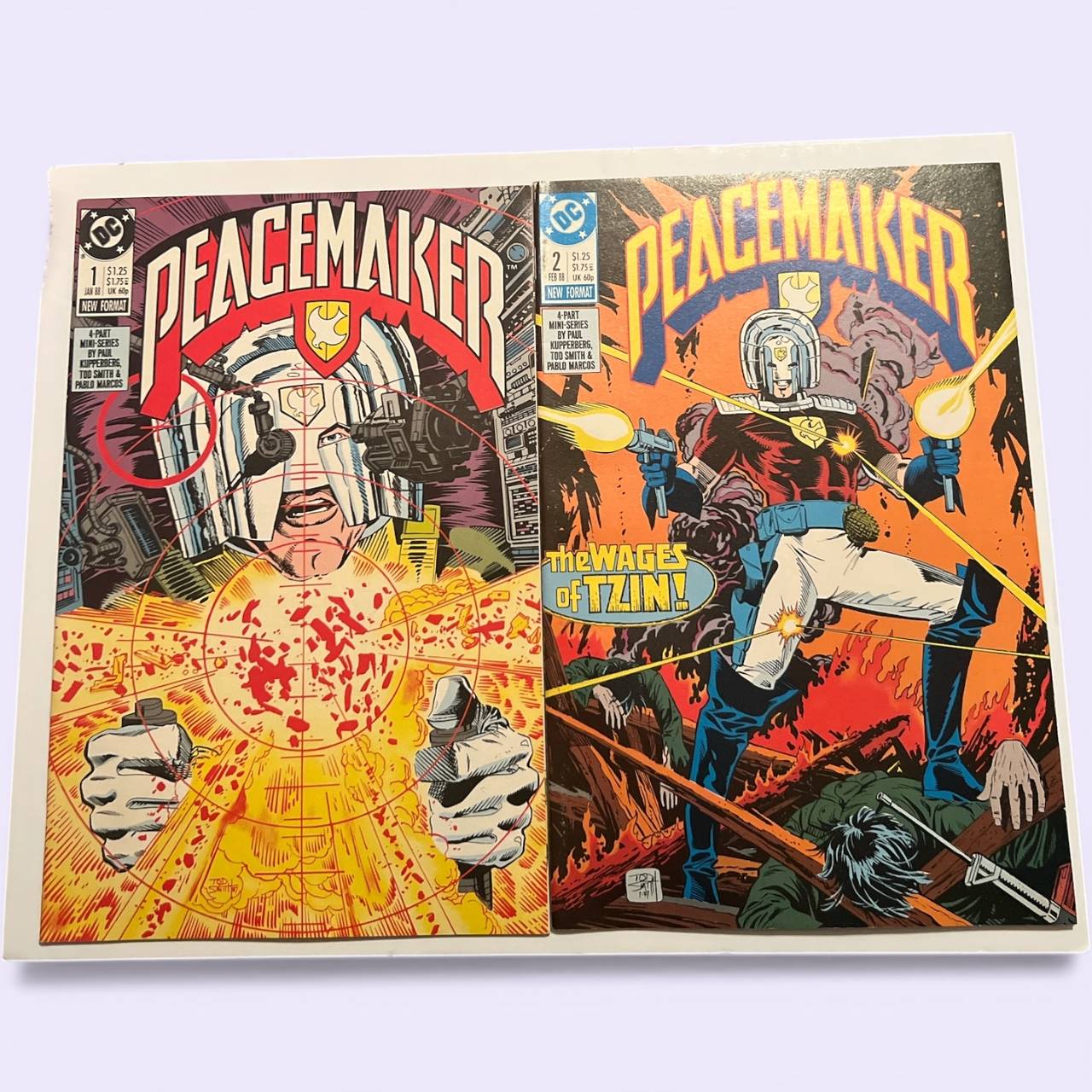 Peacemaker #1 and #2 (1988 DC Comics)