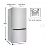 Vissani 18.7 CuFt Bottom Freezer Refrigerator in stainless Steel Model MDBF18SS - Image 3